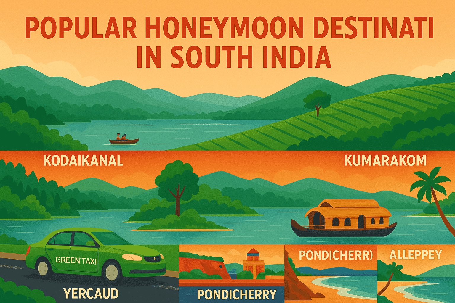 Popular Honeymoon Destinations In South India
